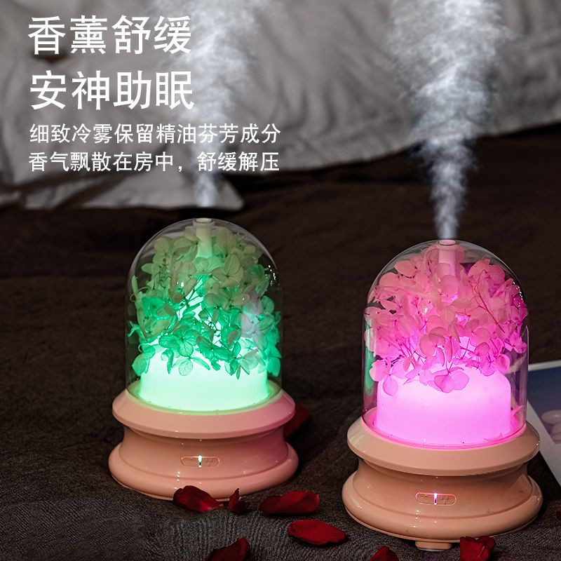 Streaming bottle Aroma Diffuser -  Preserved flower Version